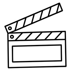 Clapperboard   Vector AI Line Art for Creative Heritage and Cultural Projects