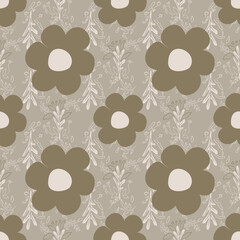 seamless floral pattern Floral brush graphic strokes seamless pattern background for fashion textiles, graphics, backgrounds and crafts