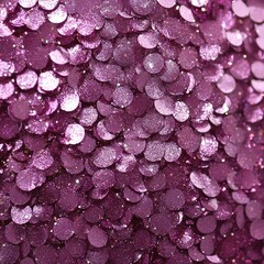 Obraz premium Sparkly Amethyst Discs Textured Background, Glittery Magenta Sequins Abstract Pattern