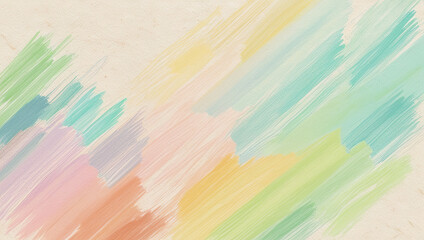 Elegant painted background with light brush strokes in rainbow colors