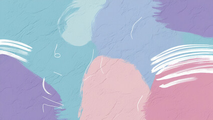 Modern abstract minimal background with organic shapes in purple and blue tones