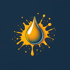 Splashed stain drop vector
