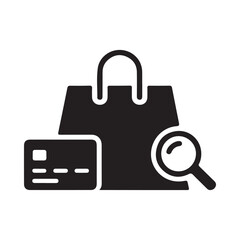 E-commerce Icon Set &ndash; Modern Online Shopping and Digital Business Symbols on White Background