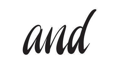 And Cursive Calligraphy. Romantic Wedding Script. Elegant Handwritten Font Design for Invitations. Flowing Typography Layout. Vector Illustration.