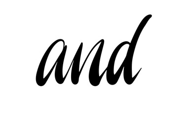 And Cursive Calligraphy. Romantic Wedding Script. Elegant Handwritten Font Design for Invitations. Flowing Typography Layout. Vector Illustration.
