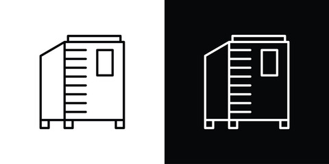 Infrared heat cabin icon. Symbol for your web site design, logo, app, UI. Vector illustration. EPS10