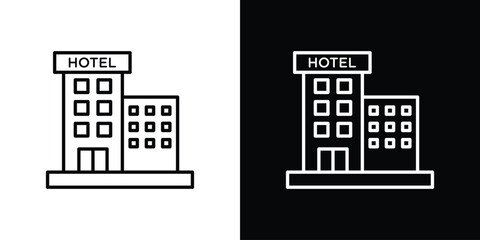 hotel icon. Symbol for your web site design, logo, app, UI. Vector illustration. EPS10