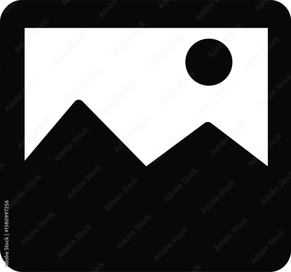 Poster abstract geometric pattern with vibrant color accents and silhouette element