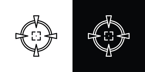 Gun target icon. Symbol for your web site design, logo, app, UI. Vector illustration. EPS10