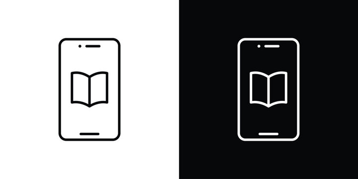 Ebook icon. Symbol for your web site design, logo, app, UI. Vector illustration. EPS10