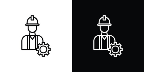 Civil Engineer icon. Symbol for your web site design, logo, app, UI. Vector illustration. EPS10