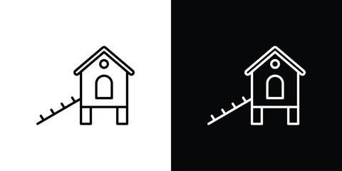 Chicken coop icon. Symbol for your web site design, logo, app, UI. Vector illustration. EPS10 © Power