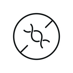 Fototapeta premium Gmo Free linear Vector icon