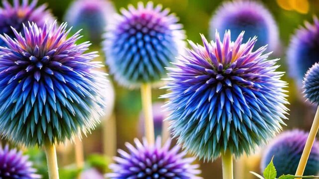 thistle flower in the garden
