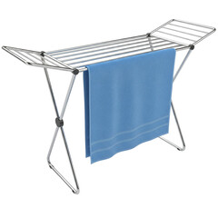 Clothes drying rack is separated on transparent background