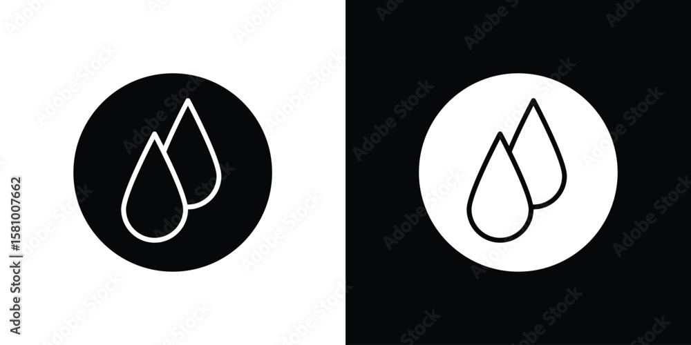 Poster tear drop icon symbol. simple, flat design for web and mobile app