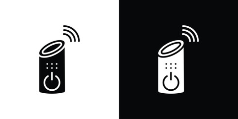 Smart speaker icon symbol. Simple, flat design for web and mobile app