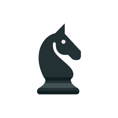 A sleek, modern chess knight piece isolated on a white background, symbolizing strategy and intelligence
