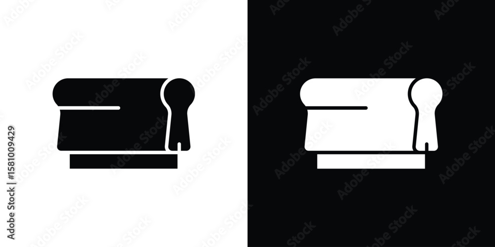 Aufkleber print screen icon symbol. simple, flat design for web and mobile app