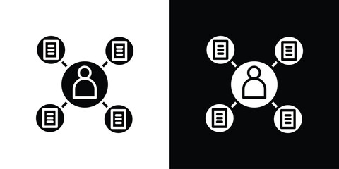 Multitask icon symbol. Simple, flat design for web and mobile app