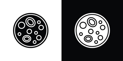 Leukemia icon symbol. Simple, flat design for web and mobile app