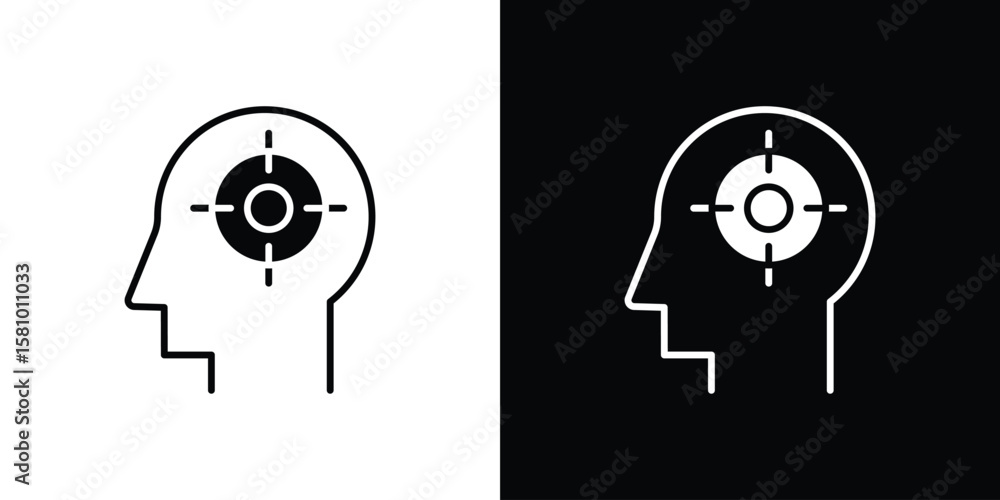 Poster intention icon symbol. simple, flat design for web and mobile app
