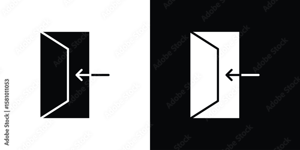 Poster inside icon symbol. simple, flat design for web and mobile app