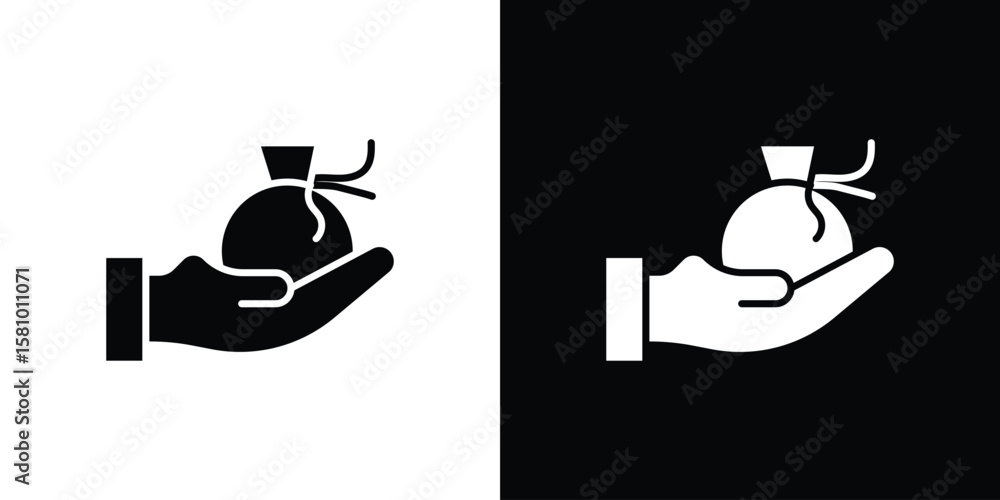 Poster inheritance law icon symbol. simple, flat design for web and mobile app