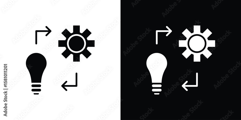 Poster implementation icon symbol. simple, flat design for web and mobile app