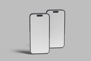 Smartphone 16 Pro Blank Mockup