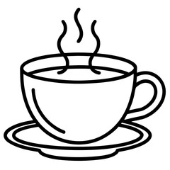 Minimal Hot Drink Mug Vector 