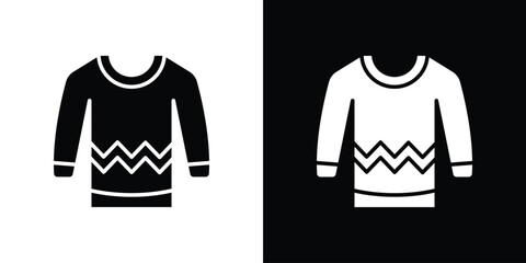 Christmas sweater icon symbol. Simple, flat design for web and mobile app