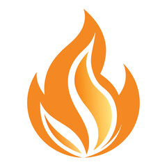 fire vector  line art on white background