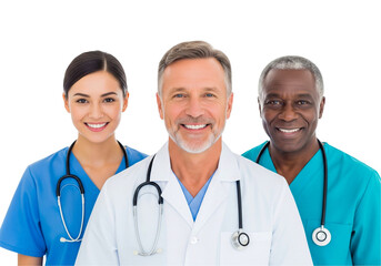 portrait of a smiling medical team