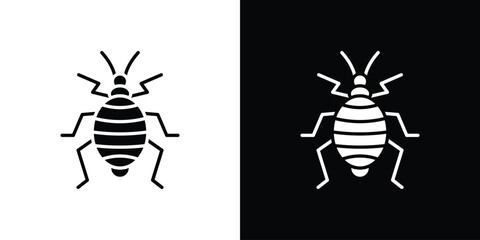 Bedbug icon symbol. Simple, flat design for web and mobile app