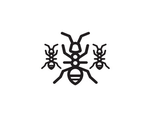 Creative Ant Nest Illustration with Elegant Line Art