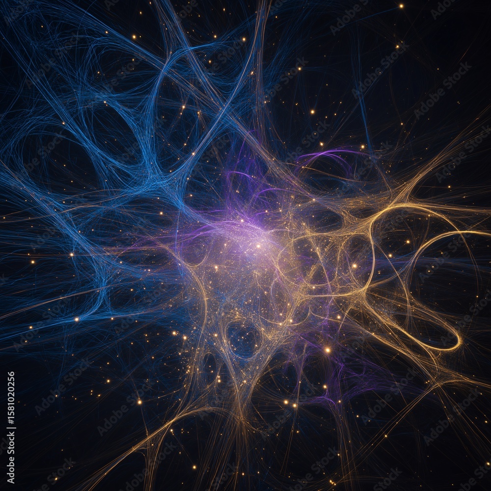 Poster cosmic energy swirling in a vibrant nebula, illuminating space with captivating patterns and colors