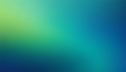 Obraz premium blue and green gradient background with a teal grainy texture for a soft and elegant design poster proposal
