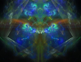 Imaginatory fractal abstract background Image