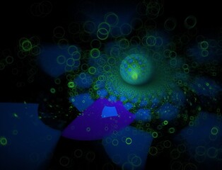 Imaginatory fractal abstract background Image