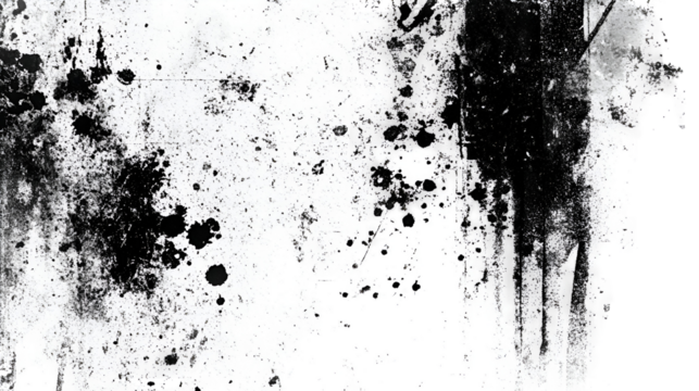 Black Ink Splatter Abstract Texture Background