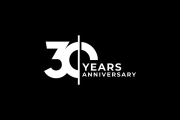 Anniversary Logo Stock Illustrations 30th