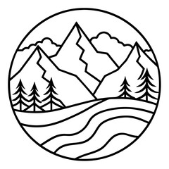 Abstract Alpine Flow