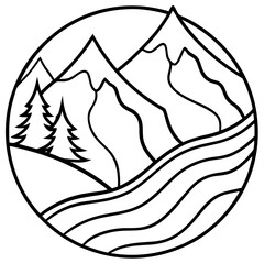 Abstract Alpine Flow