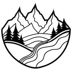 Abstract Alpine Flow