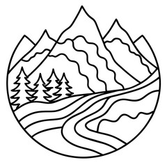 Abstract Alpine Flow