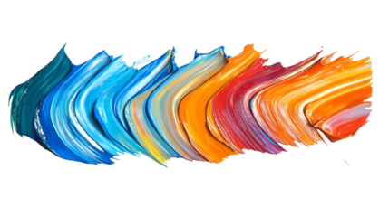 Abstract colorful paint strokes vibrant hues art texture background