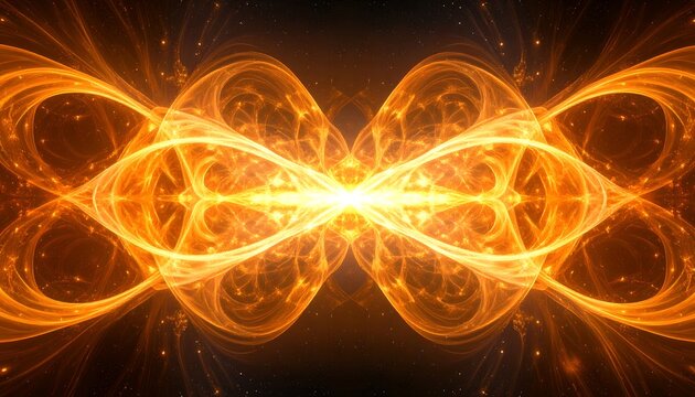 Abstract symmetrical fiery pattern (1)