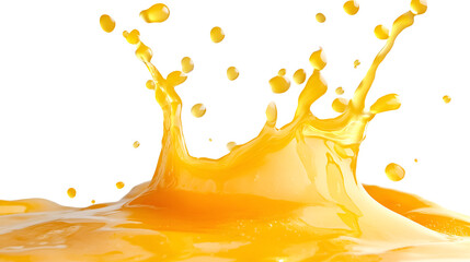 Orange Juice Splash Refreshing Drink