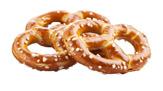 Soft pretzels with salt delicious baked goods snack food